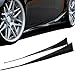 IKON MOTORSPORTS Side Skirts Compatible with 2014-2020 Lexus IS200t IS250 IS300 IS350 Sedan 4-Door, IKON Style Black PU Sideskirt Rocker Moulding Air Dam Chin Diffuser Bumper Lip Splitter 2015 2016