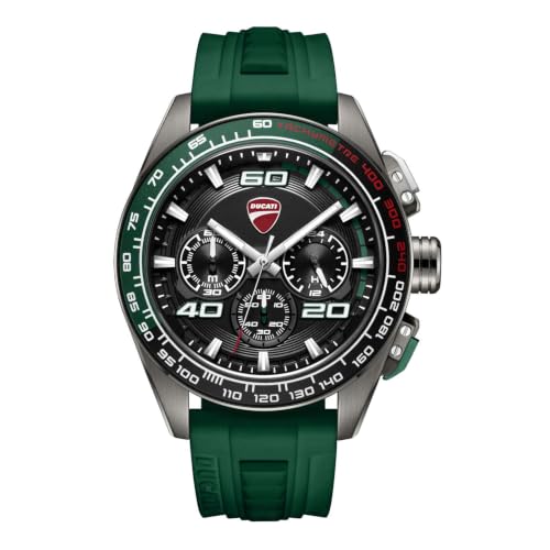 Image of Ducati Extreme Sports Chronograph Analog Quartz Men's Watch with Silicone Strap