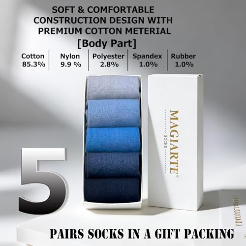 Image of MAGIARTE Womens Mini Crew Ankle Socks Athletic Casual Cotton Socks for Women