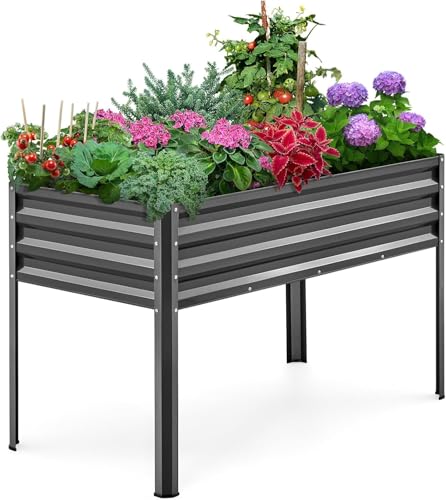 KING BIRD Faster Assembly Raised Garden Bed Bundle with Raised Garden Bed with Legs