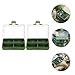 Zerodeko 2pcs Mini Fishing Tackle Box Organizer with 4 Compartments Portable Terminal Tackle Storage Tray for Hooks Baits and Small Fishing Accessories