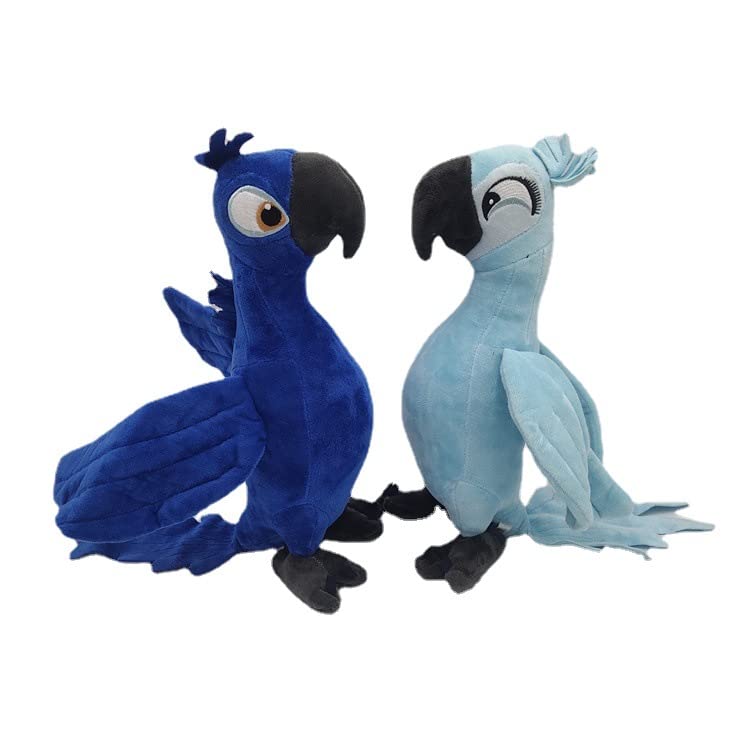 Generico 2 unidades de 30 cm Rio 2 películas de dibujos animados Juguetes Azul Parrot Azul y joya muñecas pájaro regalos de Navidad para niños Peluche juguete