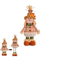 Plüsch Vogelscheuche Puppe Mit Verstellbaren Beinen - Herbst Deko