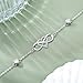 Dorunmo Infinity Heart Anklet for Women 925 Sterling Silver Infinity Love Anklet Beach Jewelry for Her Women Wife