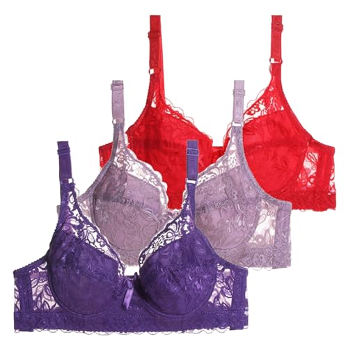 Bustier deportivo para mujer pack de 3 sujetadores cómodos con realce