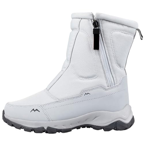 Generisch Botas de nieve para hombre, talla 43, color negro, compatibles con zapatos de moto, talla 43, gris, 37 EU