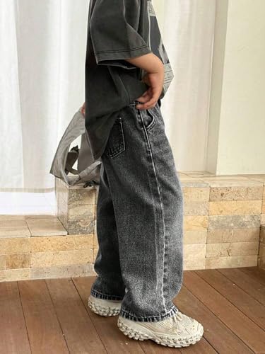 Image of Lymio Junior's Boys Jeans Pant | Kids Jeans for Boys | Denim Baggy Pants | Loose Fit Casual Trousers for Children (LK-50-51)