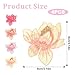 Lotus Flower Embroidery Applique, Multicolor 8 * 8cm Lotus Flower Iron on Patches 4 Pcs Lotus Floral Decorative Patches Beautiful Sew on Floral Stickers for Backpacks Clothing T-Shirt Jacket Jeans Hat