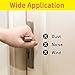 GOKINDOR 39.4 Feet Weather Stripping Door Seal Strip Window and Soundproofing Self-Adhesive Backing D-Shape Weather Stripping for Door Frame Window Large Gap (Black)