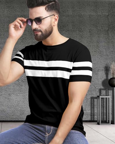 Image of AUSK Oversized T-Shirts || Printed Loose Fit Half Sleeve Tshirt for Mens