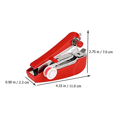 KALLORY 3Pcs Kleine Naaimachine Mini Handmatige Naaimachine Kinderen Naaimachine Mini Naaimachine Huishoudelijke Naaimachine Zak Gereedschap Stiksels Plastic Draagbare Handnaaimachine - Image 7
