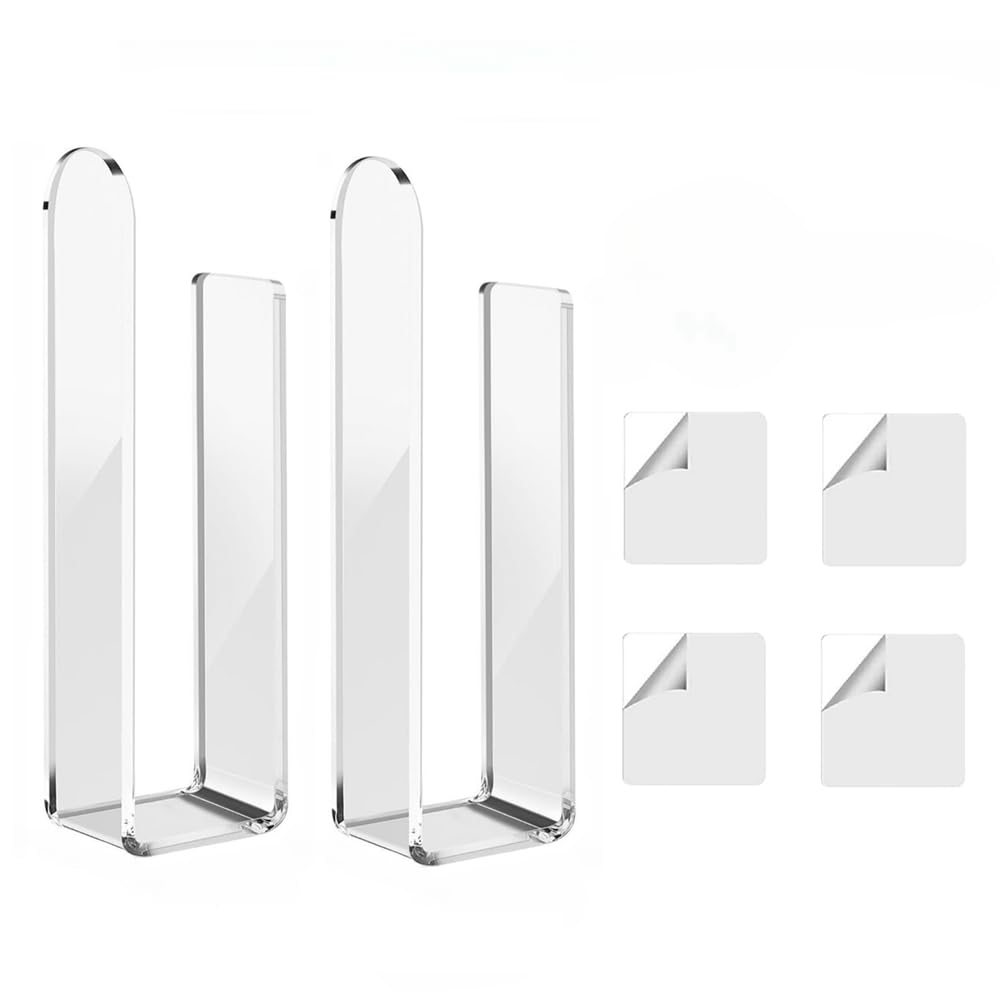 CTRLZS 2PCS Acrylic Wall Mounted Hat Hook, Baseball Hat Organizer, Multi-Purpose Hat Holder, for Baseball Cap, Hat Hangers C