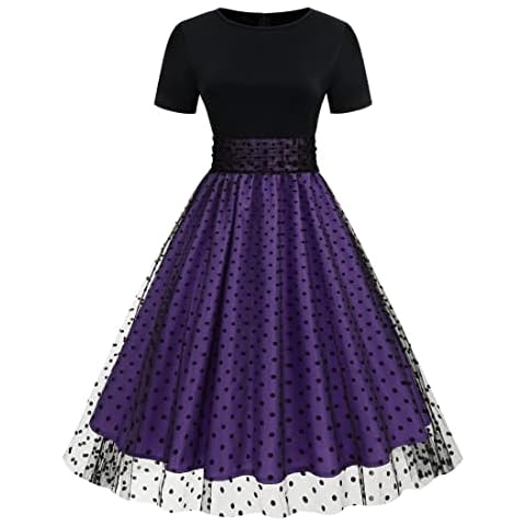 Vestido vintage con lunares fruncidos Wellwits Cover