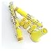 Professional Clarinet ABS 17key Bb Clarinet For Beginner Clarinet for Beginner (Color : Yellow)