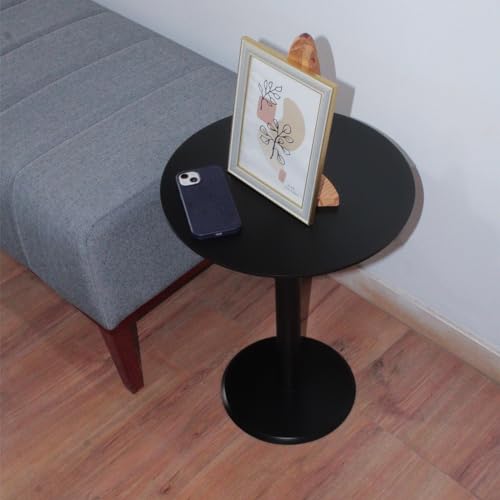 Mesa Lateral Monopé Laqueada 50 cm (PRETA)