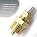 Fluher 1 PC Car Cooling Fan Thermostat Switch Kit, 200 to 185 Degree Engine Cooling Fan Temperature Sensor, 3/8