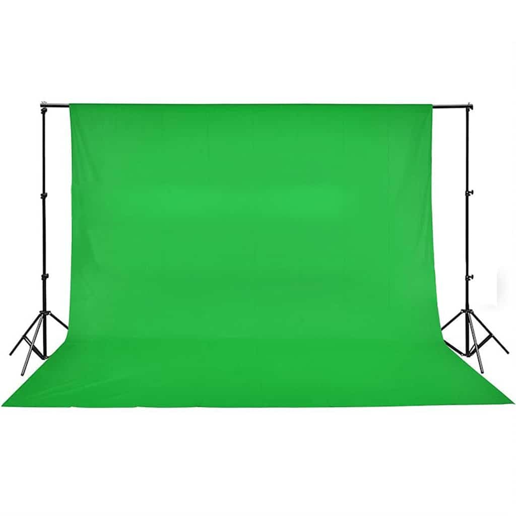 Set de estudio fotográfico con 3 LED de luz continua, softboxes, trípodes de aluminio, fondo de algodón verde para fotografía, streaming, vlogging y fotografía de productos, regulable, sin