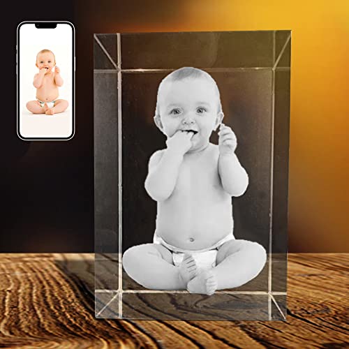 Customized 3D Crystal Photos, Customized Photos, 3D Desktop Crystal Ornaments, Engraved Crystal, Unforgettable Mother's Day, Birthday, Valentine's Day Gifts, Pet Photos #TOP18
