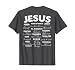 Jesus is King Names of God Hebrew Jesus Christian (On Back) T-Shirt, Men, Dark Heather Grey, Large