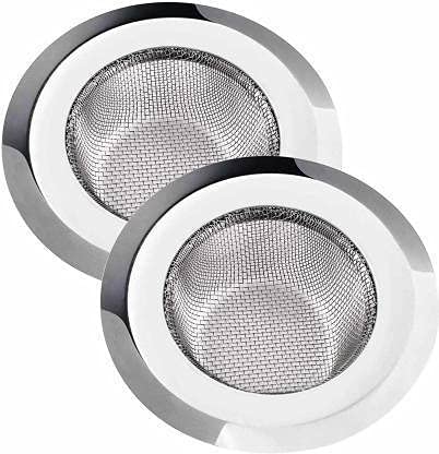 Bekner Kitchen Sink Stainless Steel Push Down Strainer (11 cm Set of 2)