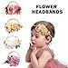 7 Pcs Newborn Photography Props Wrap Kits 3 Pcs Baby Wraps 4 Pcs Flower Headband Baby Photoshoot Props Photo Supplies for Boy Girl Infant Toddler (Type 2)