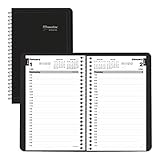 Brownline 2020 Daily Appointment Book, Spiral, 8 x 5 Inches, Black, (C2504.81T-20)