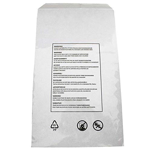 Kkb PB Transparente Versandtaschen mit Warnhinweisen 100 Stück