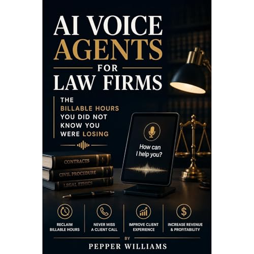 AI Voice Agents For Law Firms Audiolibro Por Pepper Williams arte de portada