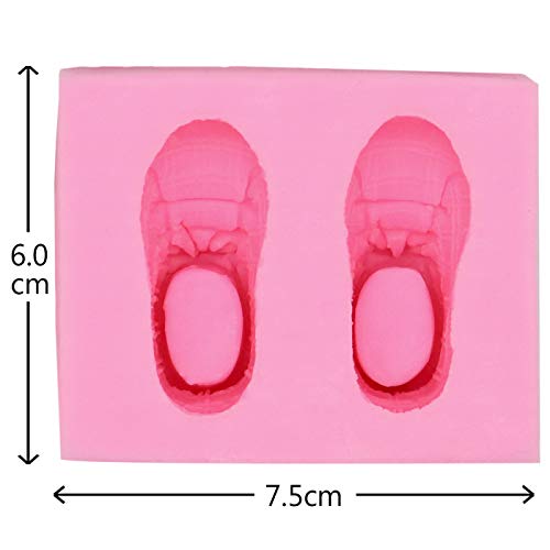 Hengke Crianças, moldes de silicone em forma de sapato para festas infantis, sabonete feito à mão, m