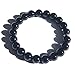 Black Tourmaline Bead Bracelet Chakra Energy Healing Protection Relieves Stress Anxiety Gift for Men & Women 8mm