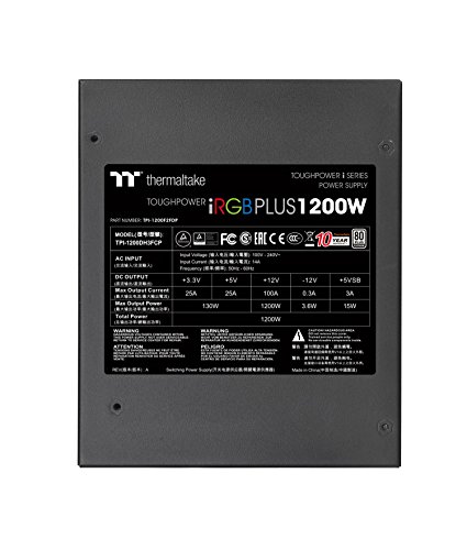 Thermaltake Alimentation Toughpower i 1200W 80+ Platinium, Noir