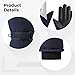 LUMINFLY Winter Gloves, 2 Pairs Touchscreen Skiing Snow Gloves for Men Women, Windproof Warm Cold Weather Gloves, & Dark Blue