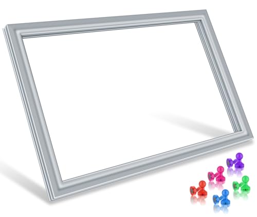 Upgraded DA97-12522J Refrigerator Freezer Door Gasket Assembly Compatible with Samsung Refrigerator Door Gasket Replacement Gray 34.84"x23.82" Durable Refrigerator Door Seal 3973455 AP5623489 Gasket