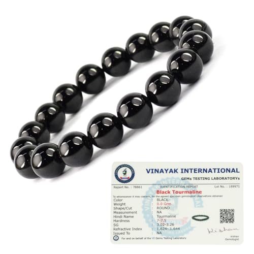 Image of Reiki Crystal Products Certified Natural Crystal Stone Round 10 mm Beads Bracelet for Men and Women | Reiki Charged Gemstone Jewellery Bracelet| Multiple Stone Variants Available