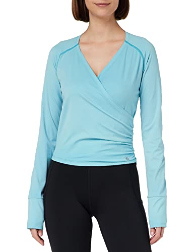 T-shirt wrap de yoga Deha femme haut cache-coeur de sport