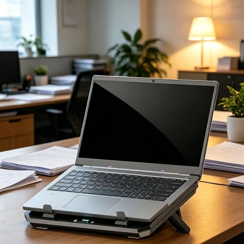Support de refroidissement PC portable contre la surchauffe ventilateur ergonomique - 2