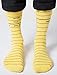 Out of Print Unisex Library Card Socks Large Yellow