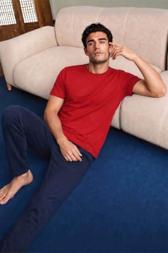 Image of Van Heusen Men's Crew Neck T-Shirt - Soft & Breathable Cotton | Regular Fit | Comfortable Everyday Casual Wear | Short Sleeves | Summer Favorite |Solid Colors | Style 60052|Available in Pack of 1 & 2