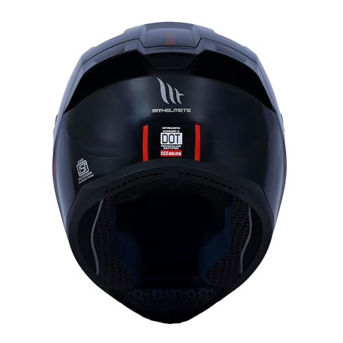 Image of MT Helmets Hummer B Solid Full Face Helmet - DOT, ISI & ECE R22.06 Certified, Polycarbonate Shell, Dual‑Density EPS, Pinlock‑Ready, Micrometric MDTC Fastener (~1450 g)