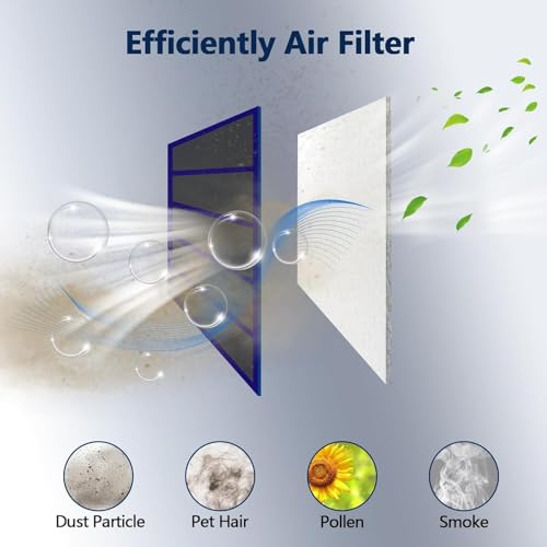 Image of Air Vent Filters, MERV 8 Cut to Fit, 12 inch x 120 inch | Makes Up to 60 Filter Pieces, Electrostatic Filter Material, For Floor, Ceiling and Furnace Vents, 48 Adhesive Hook Tapes