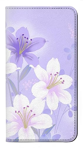 Housse iPhone 15 fleurs violettes idéale pour protéger votre mobile en voyage