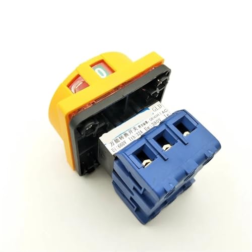 Interrupteur à came rotatif triphasé de chantier bouton commande marche arrêt 380V 32A