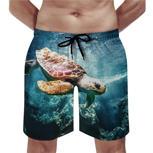 Maillot de bain séchage rapide à motif tortue de mer