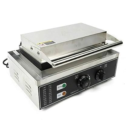 1500W Kommerzielles Waffeleisen Edelstahl Profi Waffeln Am Stiel Waffelsticks Corn Dogs + Timer – Bild 6