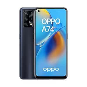 OPPO A74 4G – Smartphone Débloqué, 6 Go RAM + 128 Go Extensible, Écran AMOLED FHD+ 6,43”, Snapdragon 662, Caméra Triple Capteur Photo 48 MP, Charge Rapide 33W, Batterie 5000 mAh, Noir [version FR]