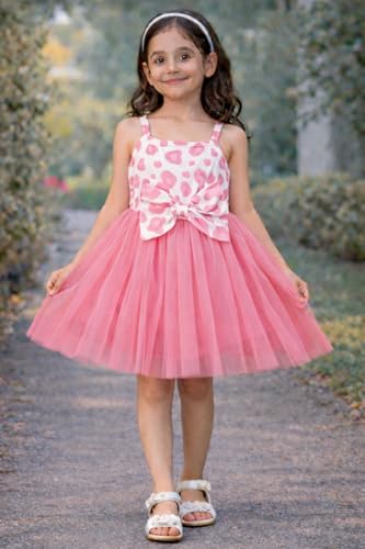 Image of Buy & Try Baby Girl's Modal Printed Frock Mini Length Short Frocks Dress.