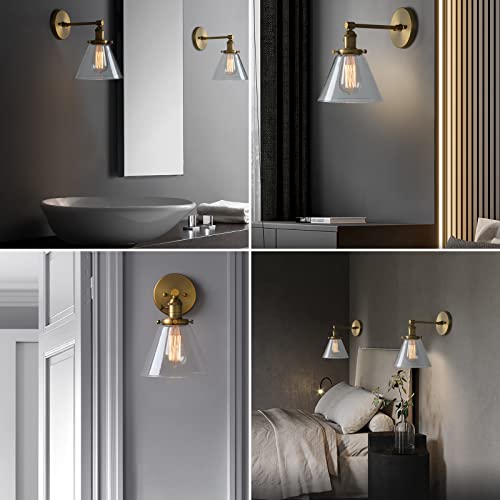 Phansthy FTY433T Antique Industrial Wall Sconce 1-Light 7.3 Inch Cone Wall Light Fixture thumb #6