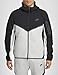 Nike Tech Men's Full-Zip Windrunner Hoodie (HV0949-011, Black/Dark Grey Heather/Black) Size X-Large