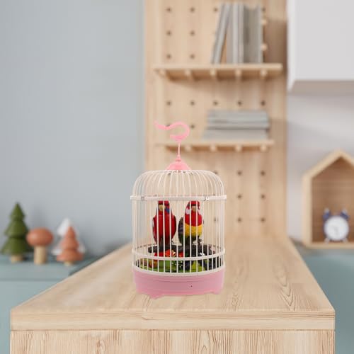 Cage à oiseaux réaliste décorative pour animer le bureau