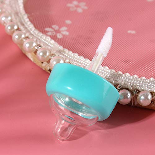 Ronrons 21 Pieces 7Ml/0.24Oz Novelty Milk Bottle Lipgloss Tube Bottle With Wand Clear Empty Lipstick Tube Plastic Transparent Lip Gloss Cosmetic Packaging Container With Rubber Insert For Diy Cosmetic #TOP6